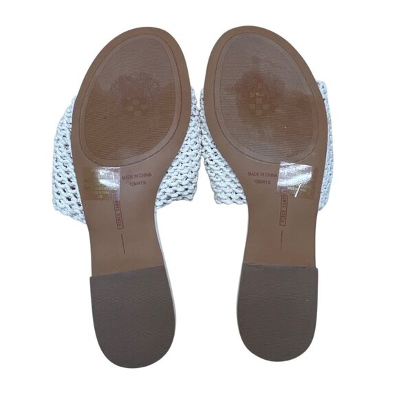 Vince Camuto Womens White Woven Bobbiey Slide Sandals Size 10M - New - Picture 7 of 8